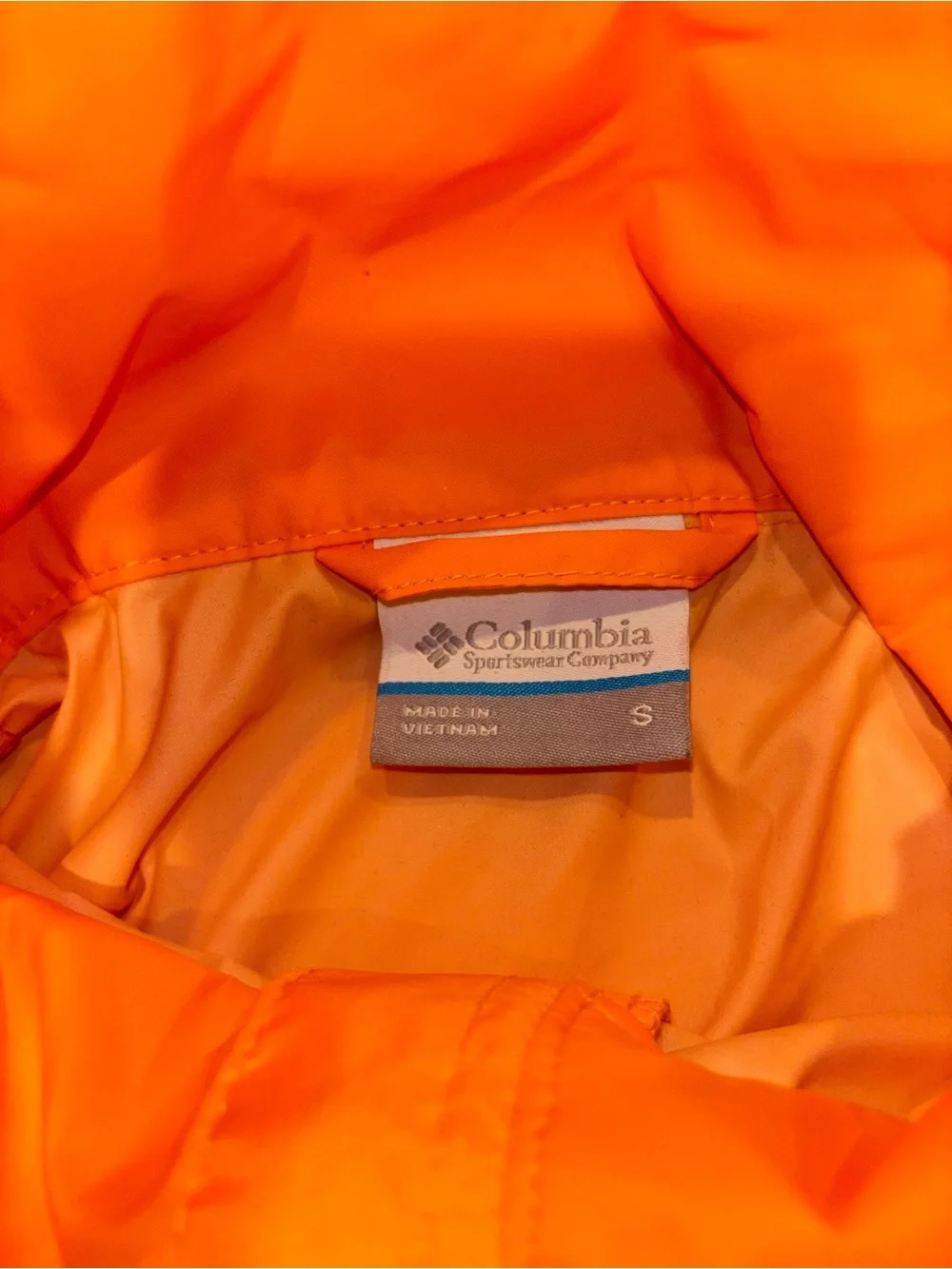 Columbia Women's Orange Hooded Shell Jacket